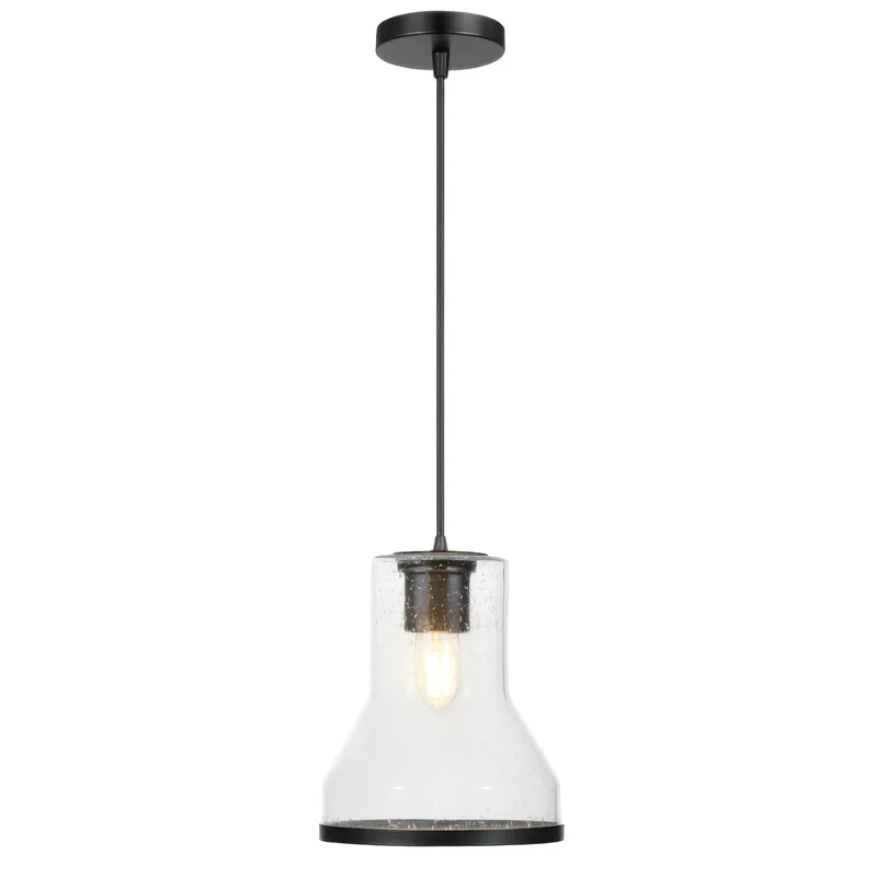 Alicia 1 Light Mini-Pendant - Matte Black — Varaluz Lighting LED Landscape Lights  