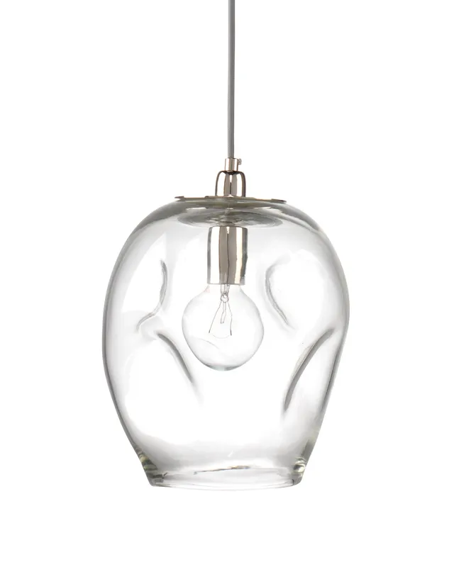 Dimpled Glass Pendant Clear — Jamie Young Co LED Pendant Lights  