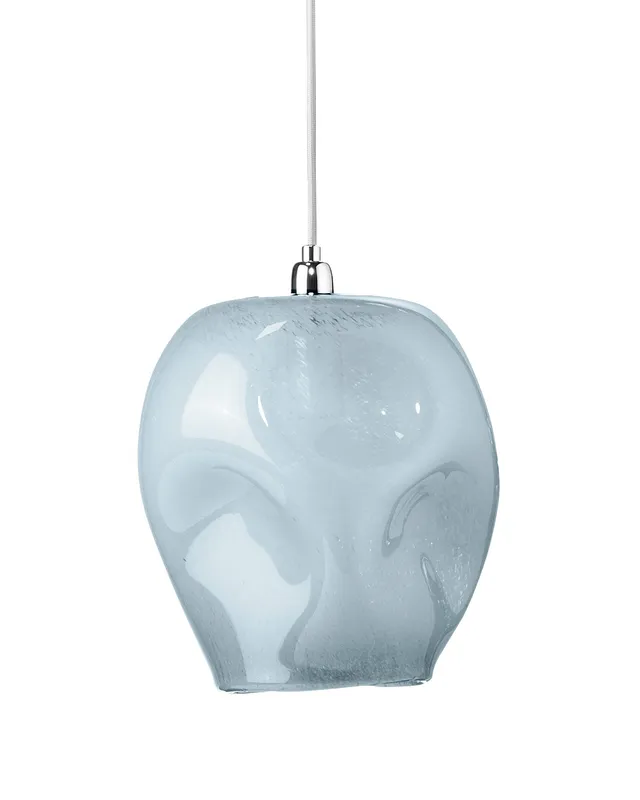 Dimpled Glass Pendant Cornflower Blue — Jamie Young Co LED Pendant Lights  