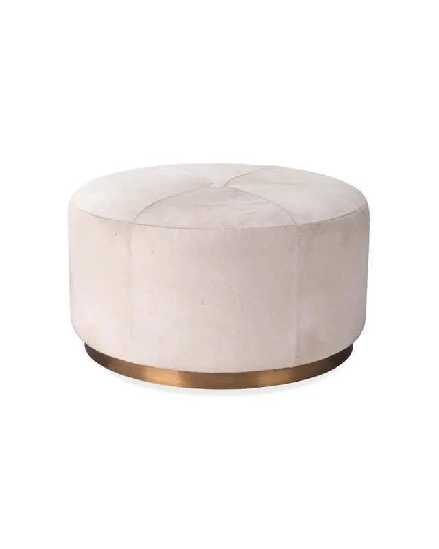 Thackeray Round Pouf — Jamie Young Co LED General Lighting  