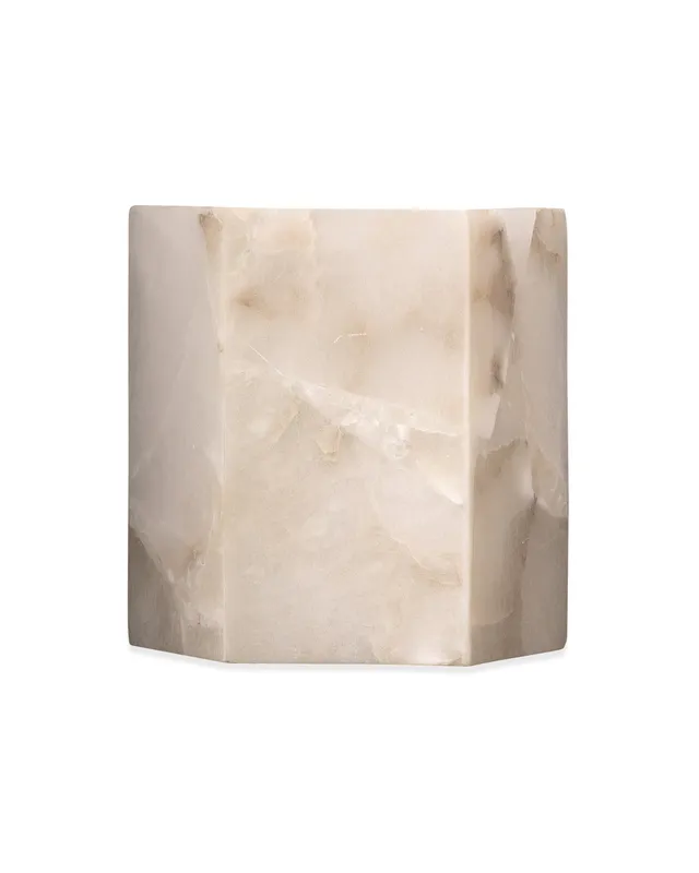 Borealis Hexagon Wall Sconce White — Jamie Young Co LED Wall Lights  