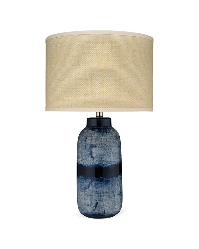 Batik Table Lamp Blue and Cream - Large — Jamie Young Co LED General Lighting  