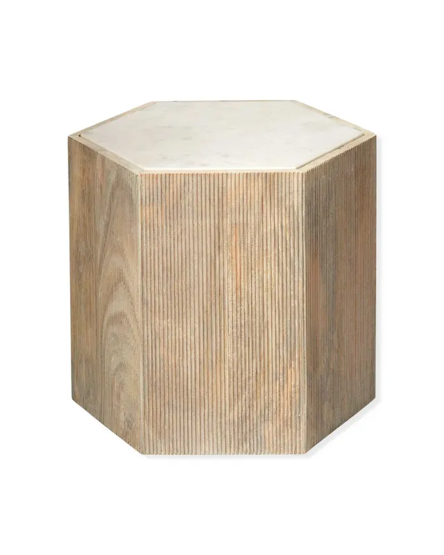 Argan Hexagon Table - Large — Jamie Young Co LED General Lighting  