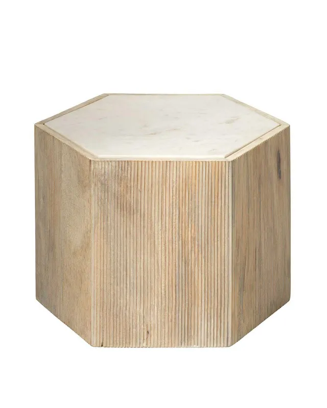 Argan Hexagon Table - Medium — Jamie Young Co LED General Lighting  