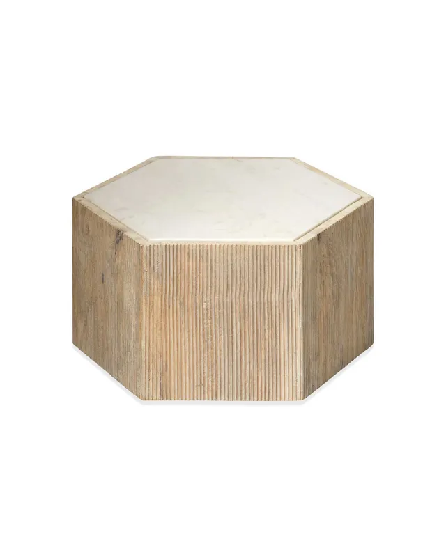 Argan Hexagon Table - Small — Jamie Young Co LED General Lighting  