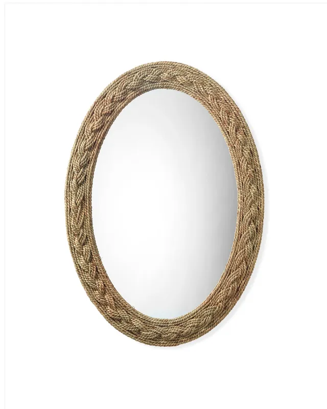 Lark Braided Oval Mirror — Jamie Young Co LED General Lighting  