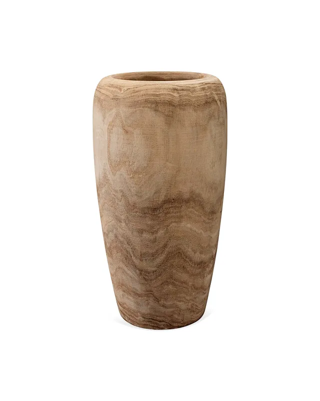Ojai Small Wooden Vase — Jamie Young Co LED General Lighting  