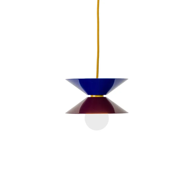 Mini Slope Duo AiO Pendant - Chroma Color Block — Color Cord Company LED Pendant Lights  