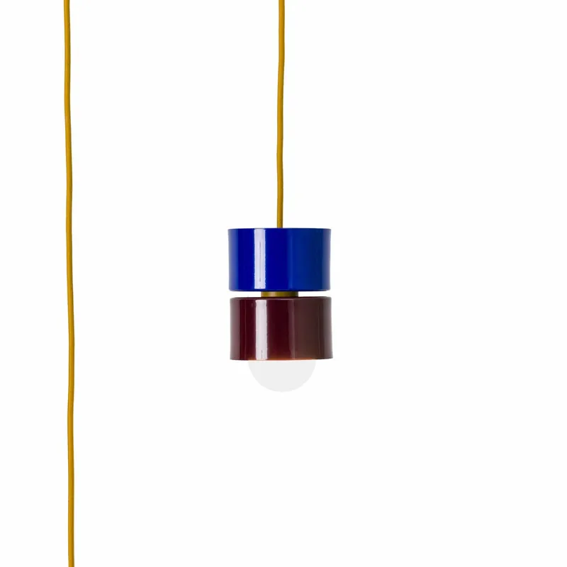 Puck Duo AiO Plug-In Pendant - Chroma Color Block — Color Cord Company LED Pendant Lights  