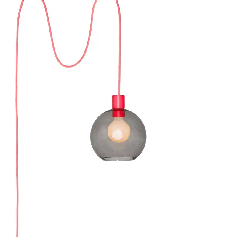 Totally! AiO 8in Globe Plug-In Pendant — Color Cord Company LED Pendant Lights  