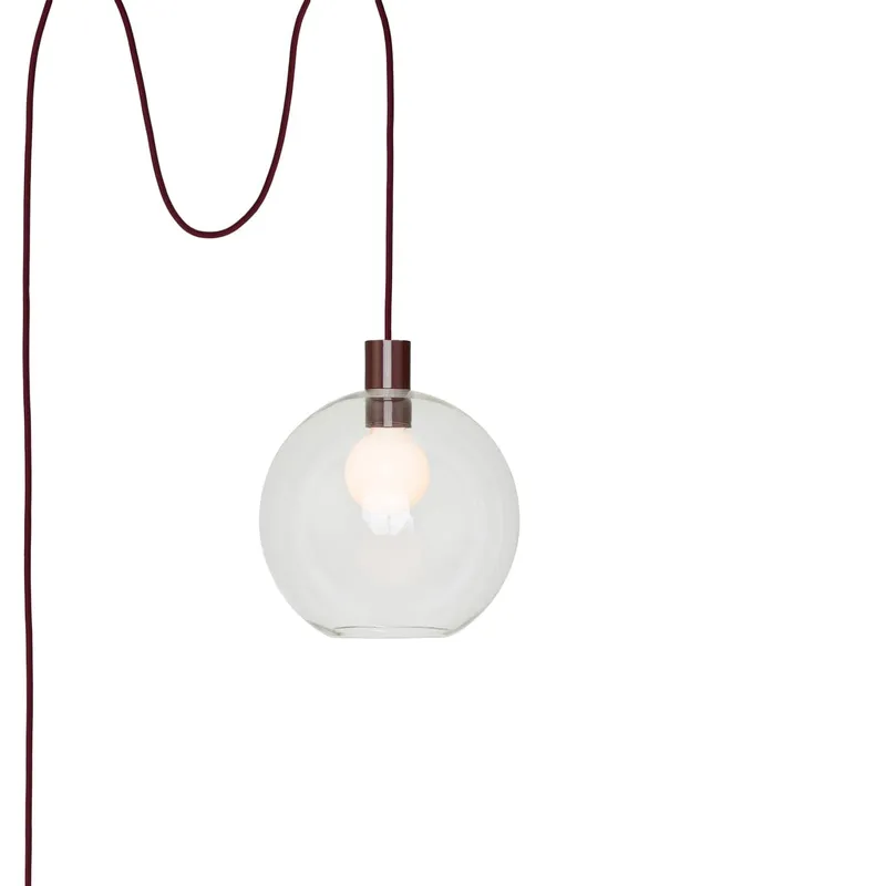Totally! AiO 10in Globe Plug-In Pendant — Color Cord Company LED Pendant Lights  