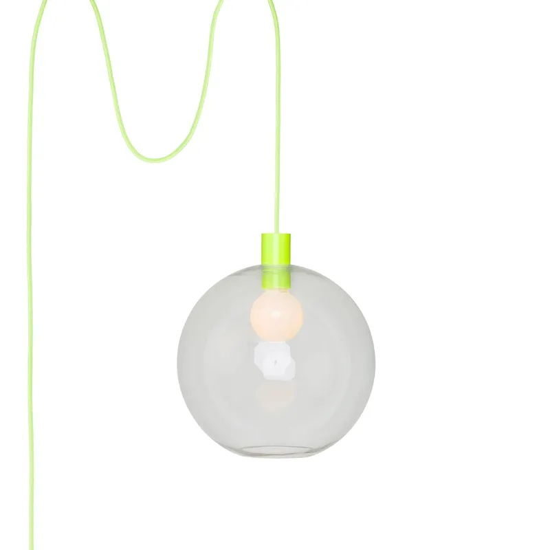 Totally! AiO 12in Globe Plug-In Pendant — Color Cord Company LED Pendant Lights  