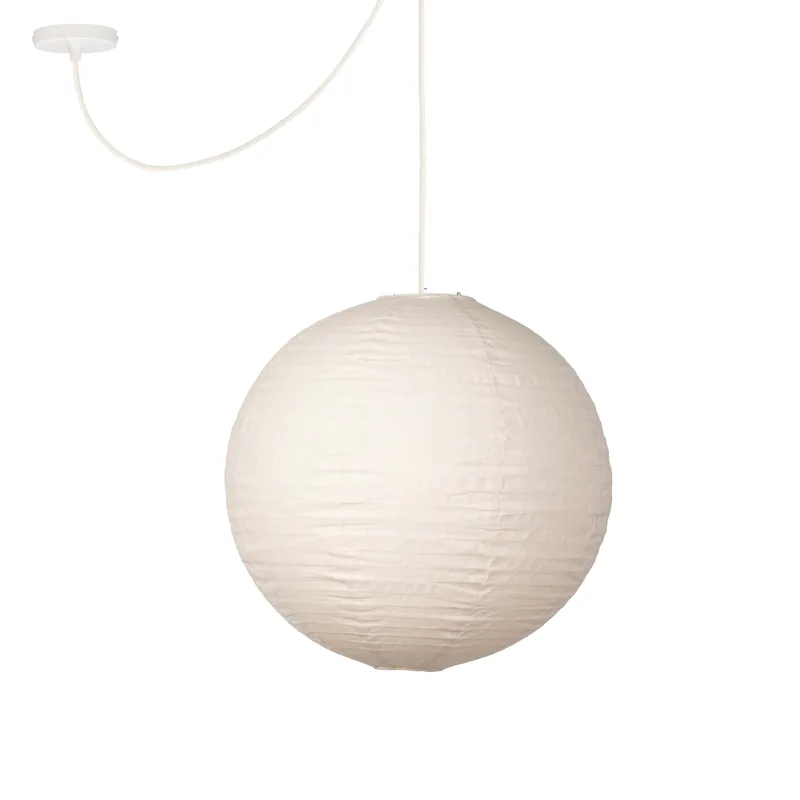 Linen Lantern Globe Ceiling Pendant — Color Cord Company LED Pendant Lights  