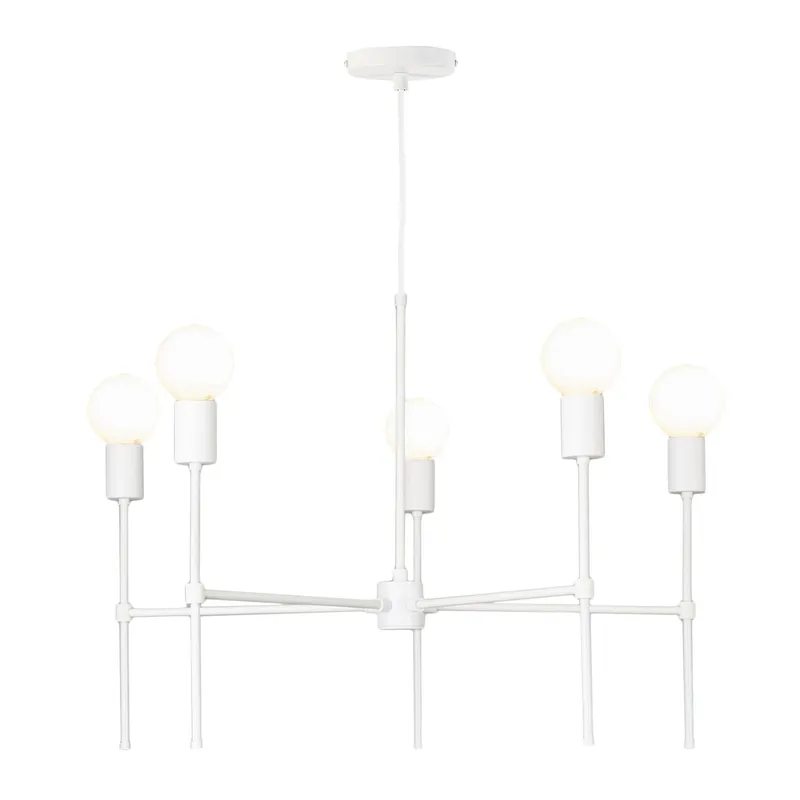 Slim 5-Arm Chandelier — Color Cord Company LED Pendant Lights 60.0W 