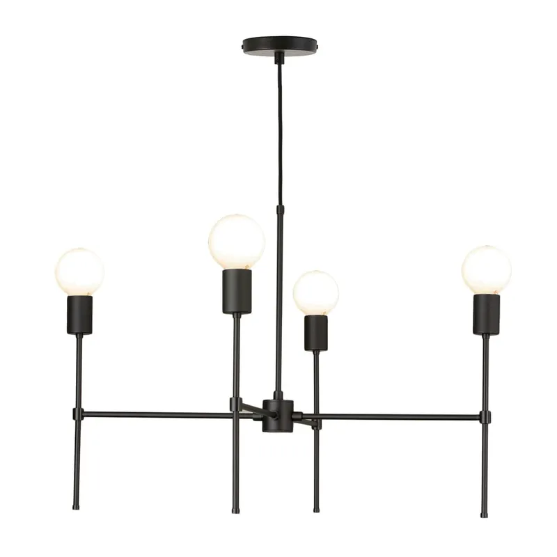 Slim 4-Arm Chandelier — Color Cord Company LED Pendant Lights 60.0W 