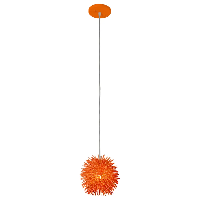 Urchin 1 Light Uber Mini Pendant - Electric Pumpkin — Varaluz Lighting LED Landscape Lights  