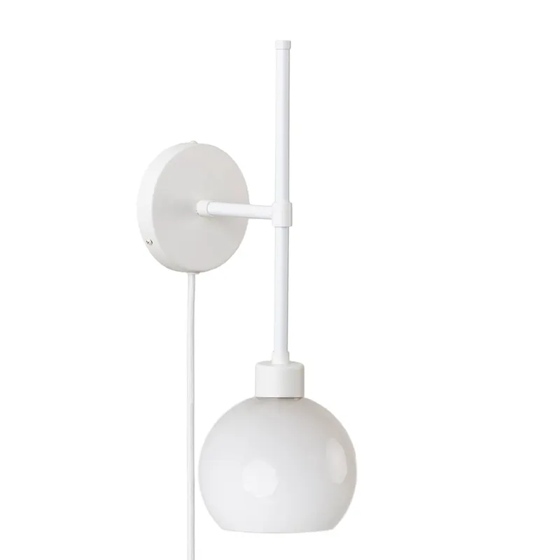 Slim & Bold Solo Sconce with Glass Globe — Color Cord Company LED General Lighting  