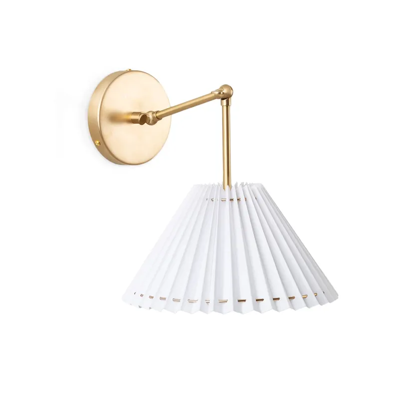 Hinge Plug-In Double Solo Sconce with Shade — Color Cord Company LED General Lighting  