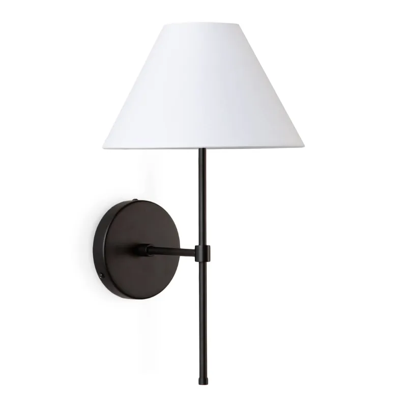 Slim Solo Wall Sconce with Smooth Empire Shade — Color Cord Company LED Wall Lights  