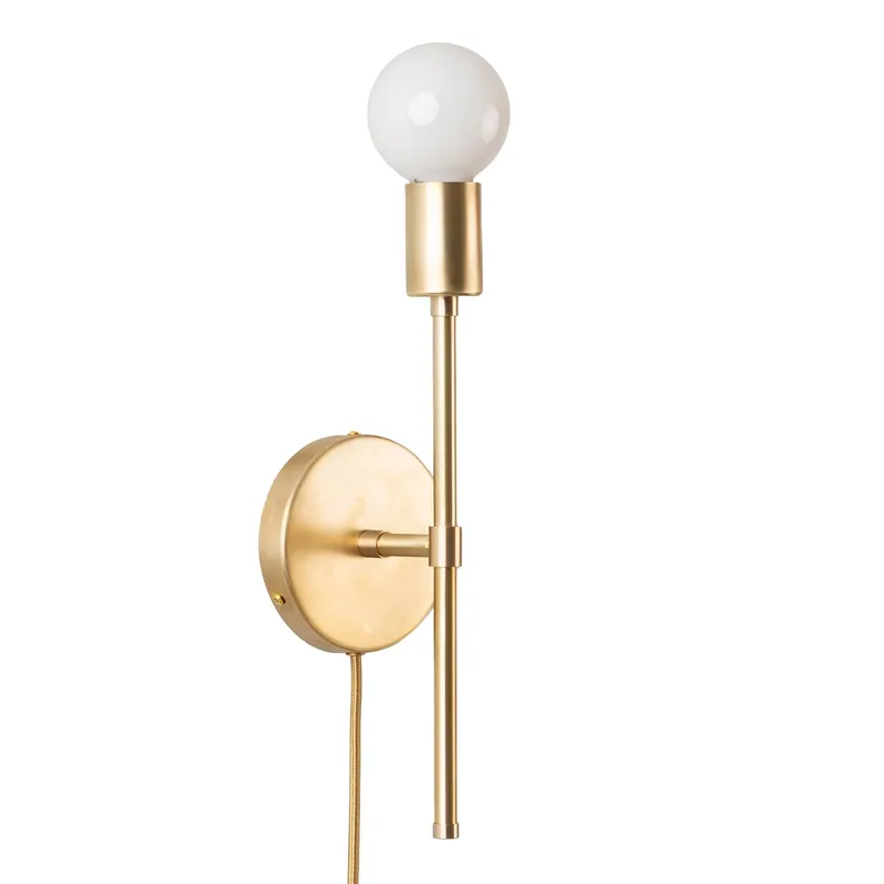 Bold Solo Plug-In Sconce — Color Cord Company LED Wall Lights  