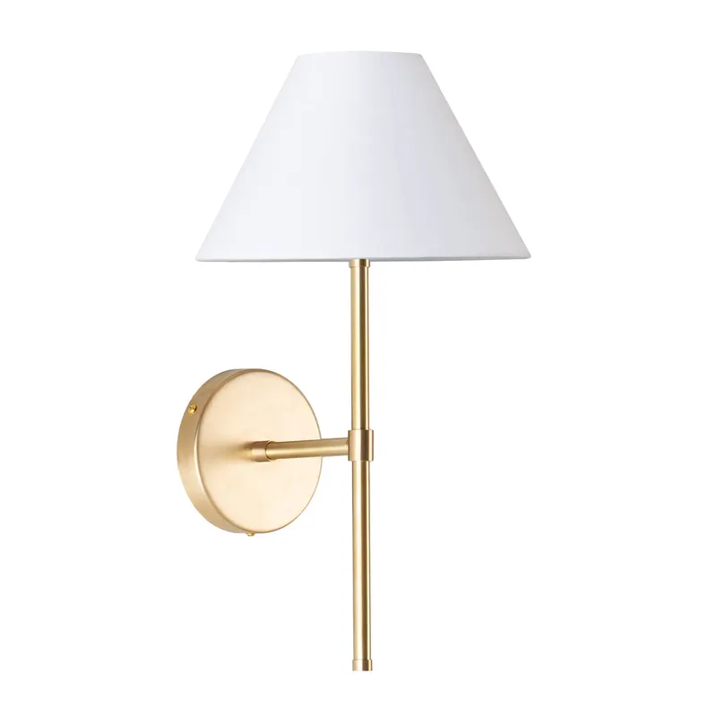 Bold Solo Wall Sconce with Smooth Empire Shade — Color Cord Company LED Wall Lights  