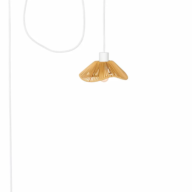 AiO Outdoor Pendant with Mini Lasso Shade — Color Cord Company LED Pendant Lights  
