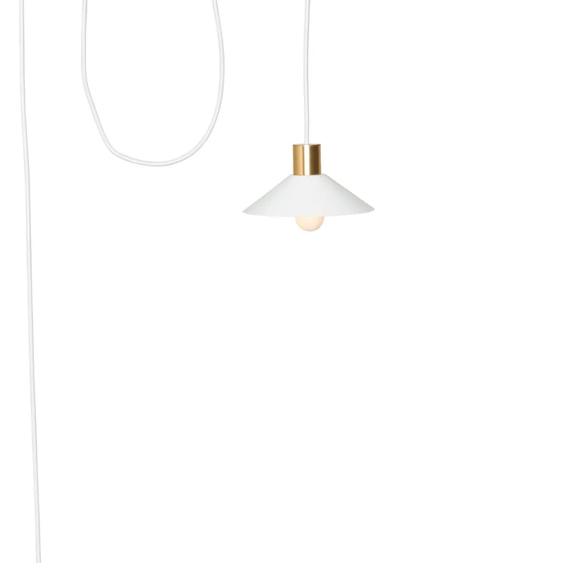 AiO Outdoor Pendant with Mini Slope Shade — Color Cord Company LED Pendant Lights  