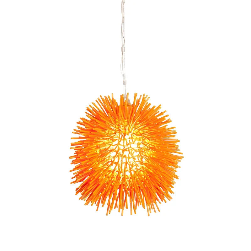 Urchin 1 Light Mini Pendant - Electric Pumpkin — Varaluz Lighting LED Landscape Lights  