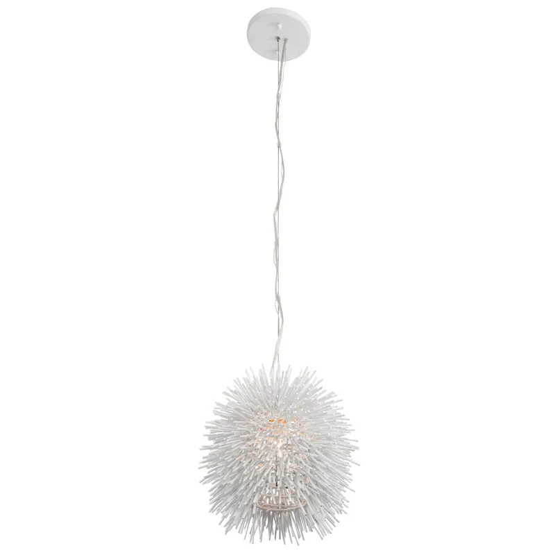Urchin 1 Light Mini Pendant - White — Varaluz Lighting LED Landscape Lights  