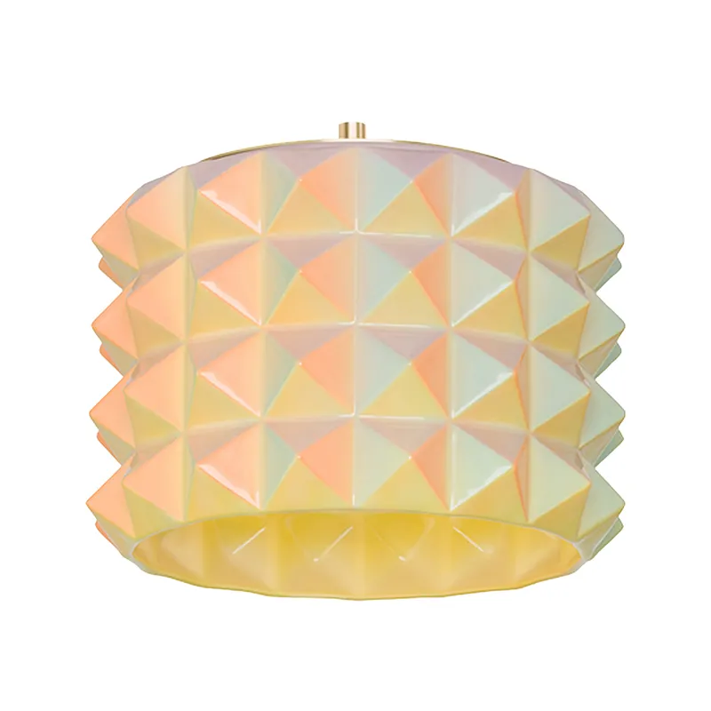 Modern Science Project Ceramic Shades with Decorative Plate — Color Cord Company LED General Lighting  