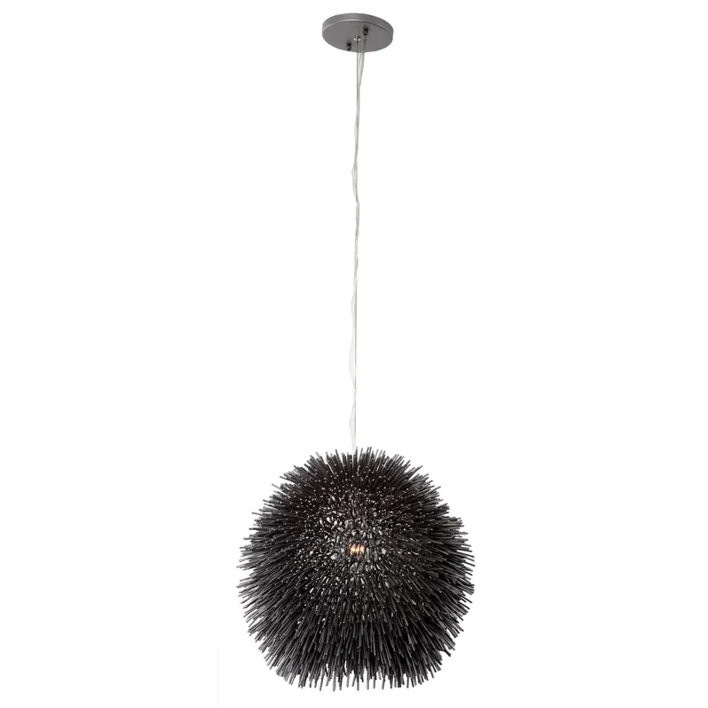Urchin 1 Light Mini Pendant - Black — Varaluz Lighting LED Landscape Lights  