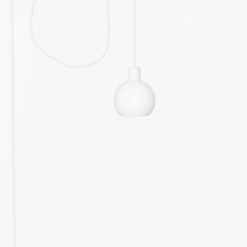 AiO Outdoor Pendant with 6" Acrylic Globe — Color Cord Company LED Pendant Lights  