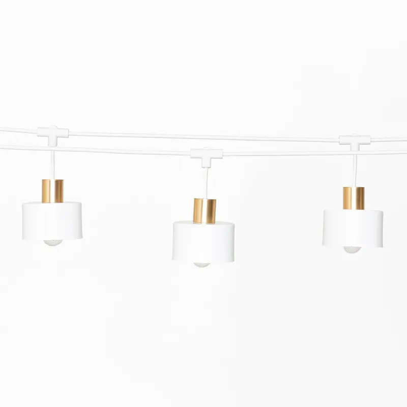 AiO Outdoor String Light with Puck Shade — Color Cord Company LED Bollards & Pathway Lights  