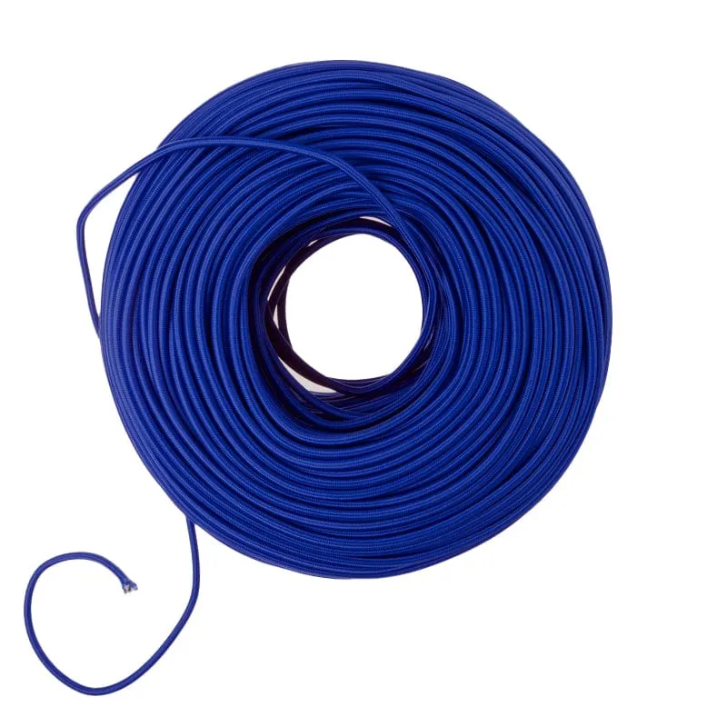 DIY Fabric Wire by the Foot - Ultramarine — Color Cord Company LED General Lighting  