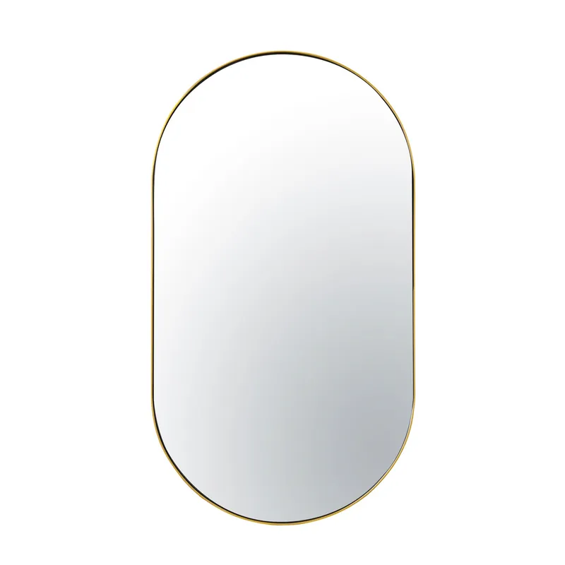 Capsule 22x40 Mirror - Gold — Varaluz Lighting LED Wall Lights  