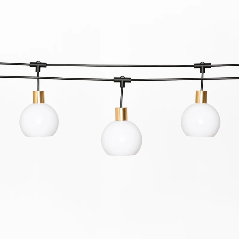 AiO Outdoor String Light with 6" Acrylic Globes — Color Cord Company LED Bollards & Pathway Lights  