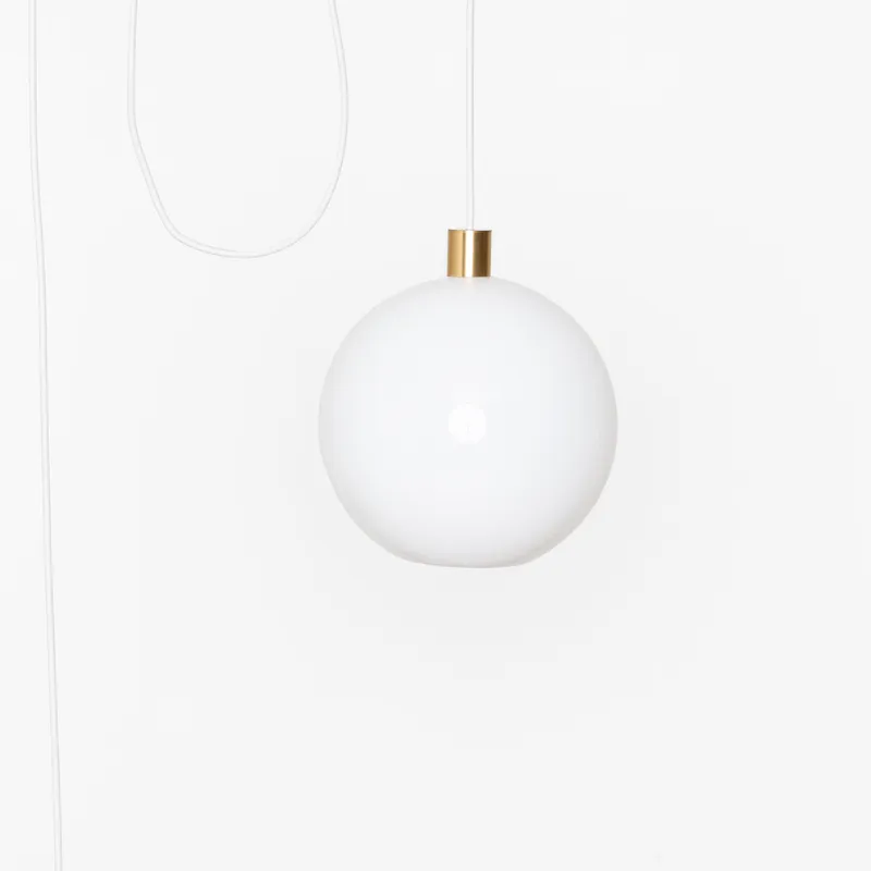 AiO Outdoor Pendant with 12" Acrylic Globe — Color Cord Company LED Pendant Lights  