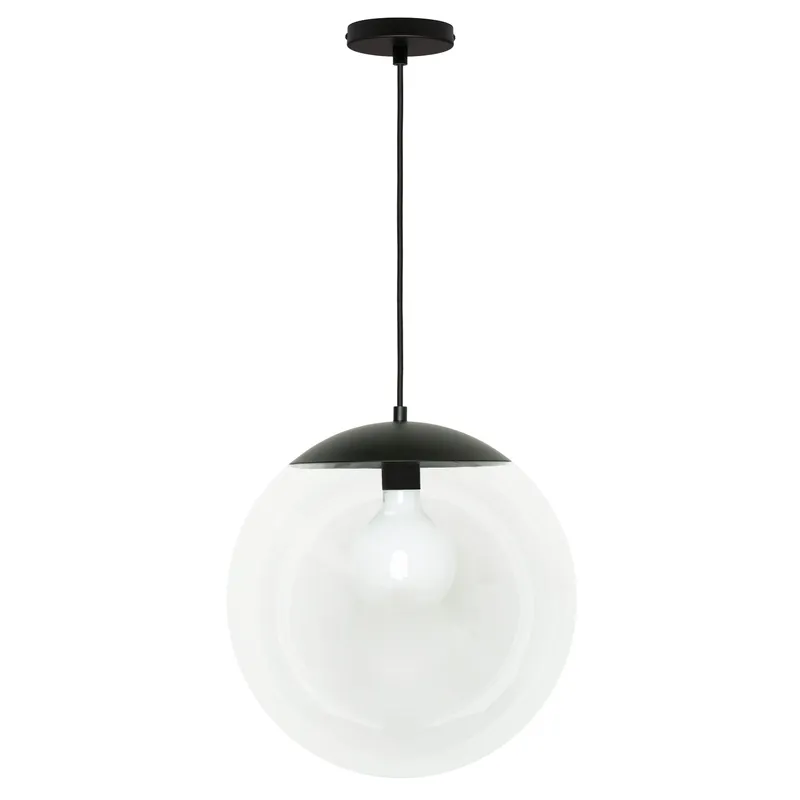 Mod Glass Globe Ceiling Pendant - 16inch — Color Cord Company LED Pendant Lights  