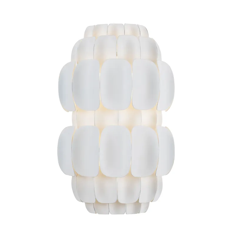 Swoon 2 Light Sconce - Matte White — Varaluz Lighting LED Wall Lights  