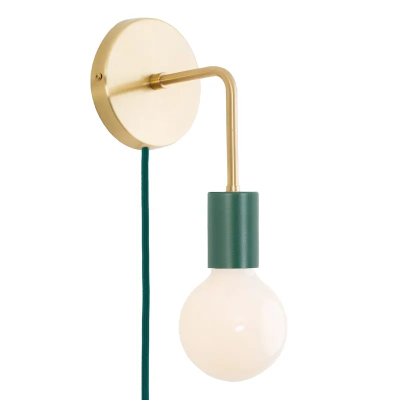 Customize: Bend Solo Plug-In Sconce — Color Cord Company LED Wall Lights  