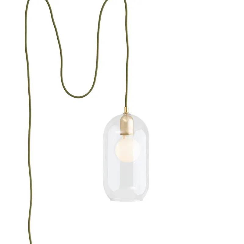 Customize: Fixed Shade Plug-In Pendant — Color Cord Company LED Pendant Lights  