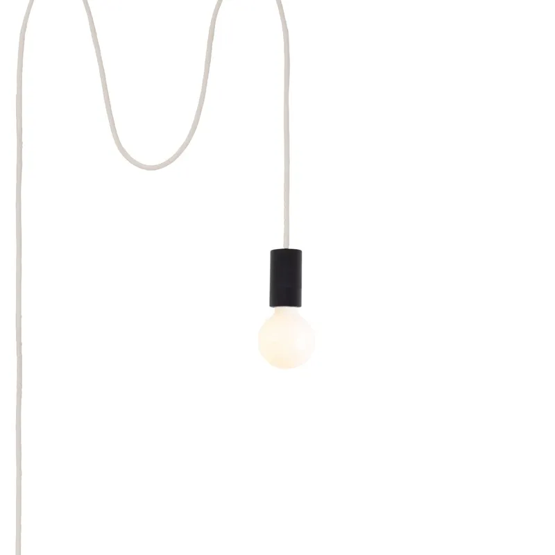 AiO Black Chroma Plug-In Cord Set — Color Cord Company LED Pendant Lights  