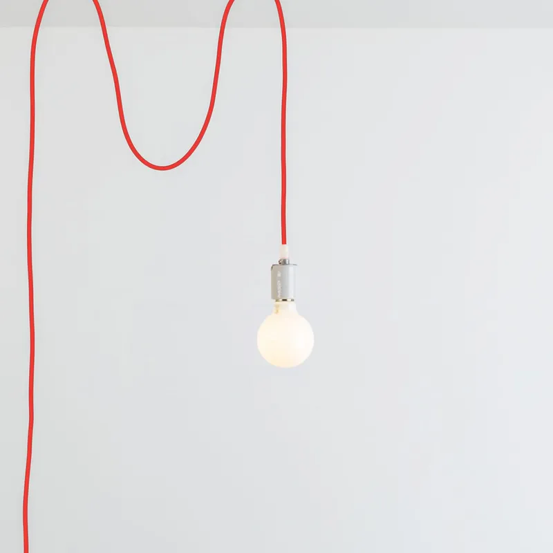Porcelain Plug-In Pendant Light — Color Cord Company LED Pendant Lights 60.0W 
