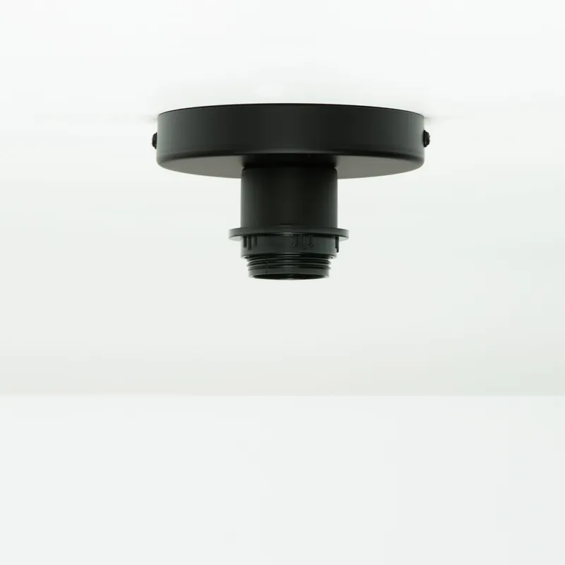 Shade-Ready Button Flush Mount — Color Cord Company LED Wall Lights  