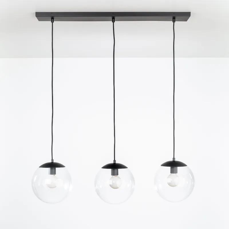 10in Mod Globe 3-Line Chandelier — Color Cord Company LED Pendant Lights  