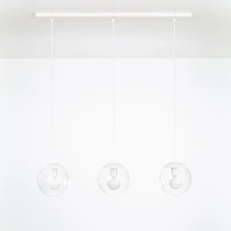 8in Mod Globe 3 Line Chandelier — Color Cord Company LED Pendant Lights  
