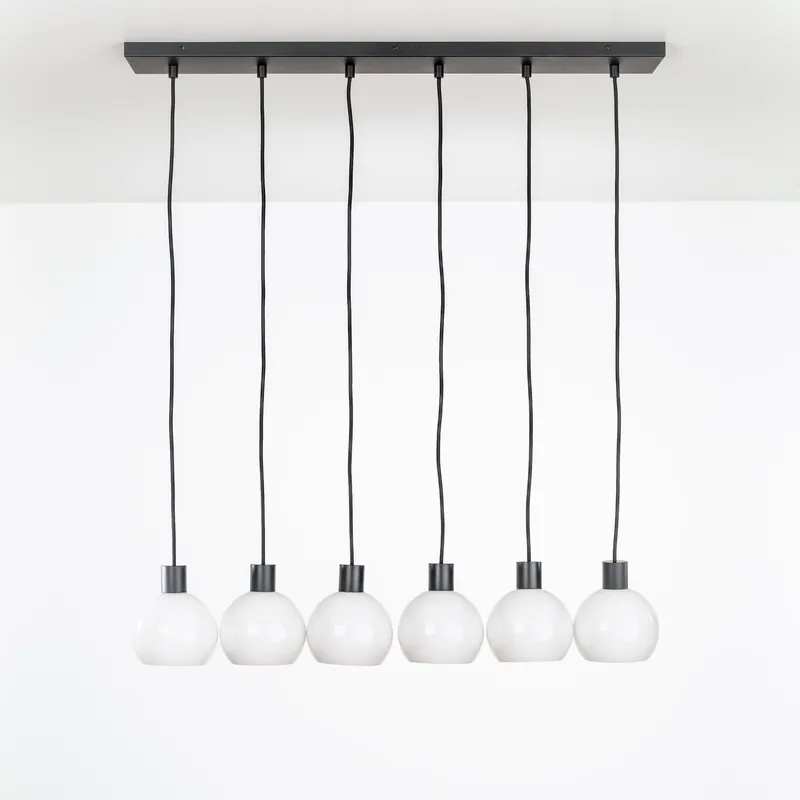 AiO 6 Line 6in Globe Chandelier — Color Cord Company LED Pendant Lights  