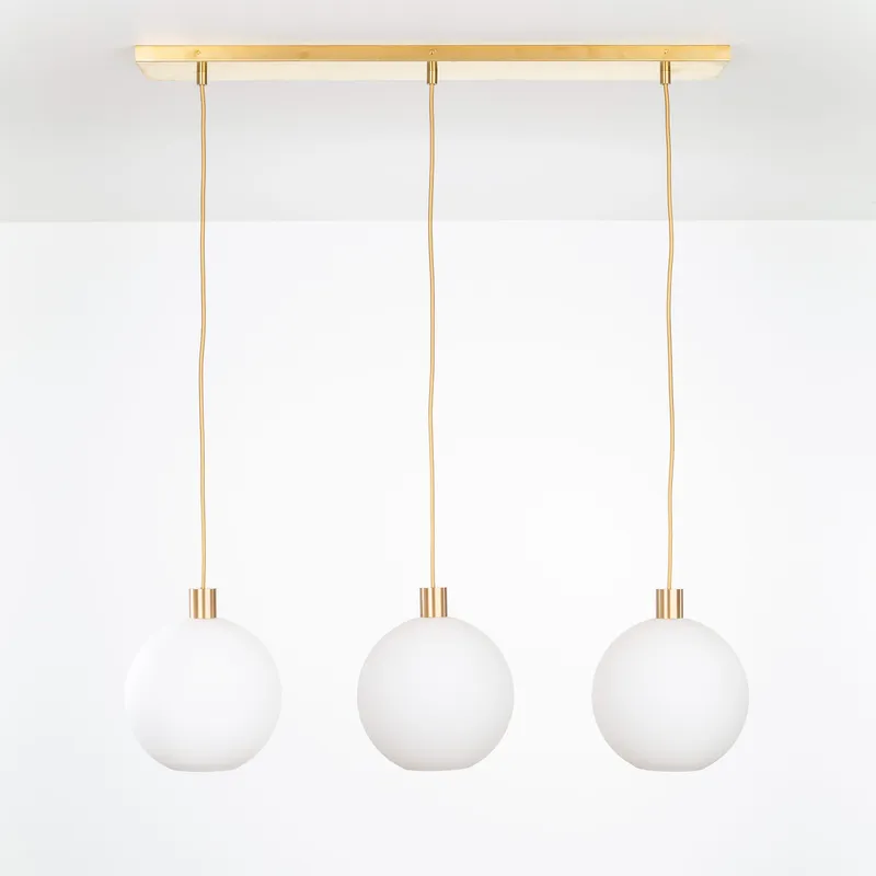 All-in-One 10in 3-Line Globe Chandelier — Color Cord Company LED Pendant Lights  
