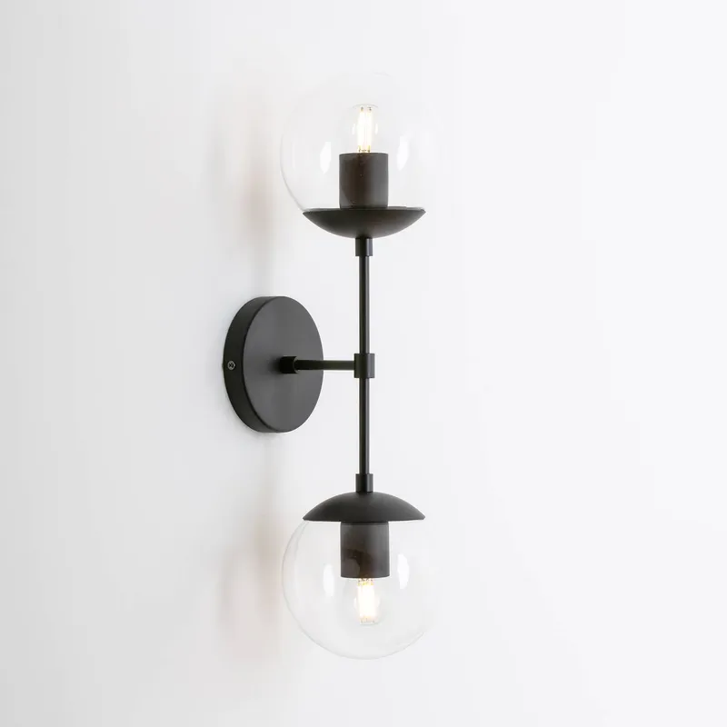 Mod Glass Globe Duo Light — Color Cord Company LED Wall Lights  