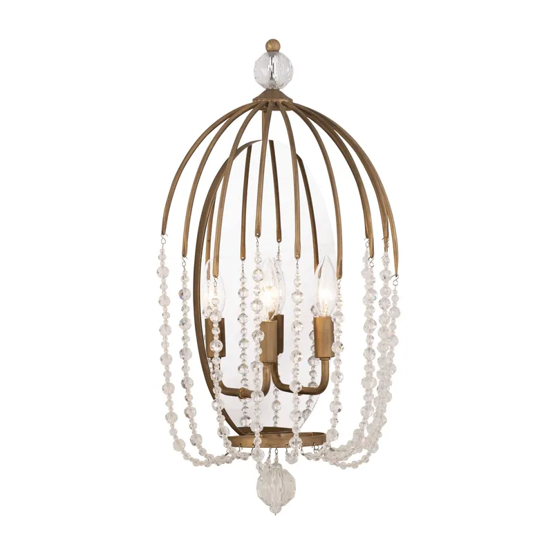 Voliere 2 Light Sconce - Havana Gold — Varaluz Lighting LED Wall Lights  